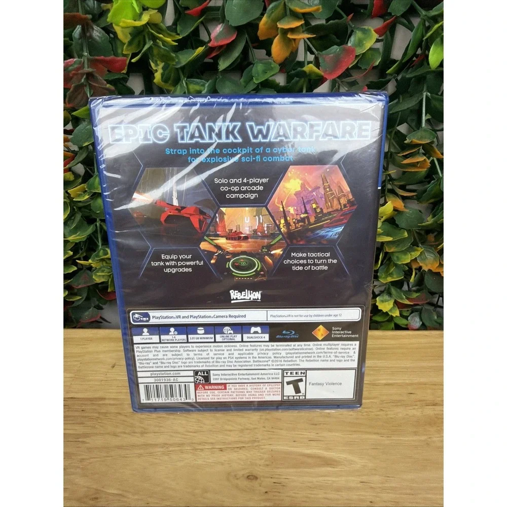 Battlezone‎ Sony PlayStation VR PS4 NEW CIB Factory Sealed US Version 2016